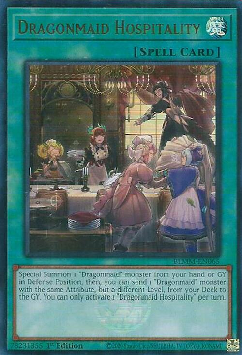 Dragonmaid Hospitality [BLMM-EN065] Ultra Rare - Yu-Gi-Oh! - Card Brawlers | Quebec | Canada |