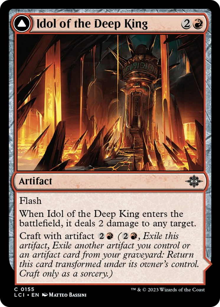 Idol of the Deep King // Sovereign's Macuahuitl [The Lost Caverns of Ixalan] - Magic: The Gathering - Card Brawlers | Quebec | Canada |