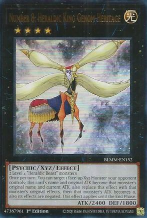Number 8: Heraldic King Genom-Heritage [BLMM-EN152] Ultra Rare - Yu-Gi-Oh! - Card Brawlers | Quebec | Canada |
