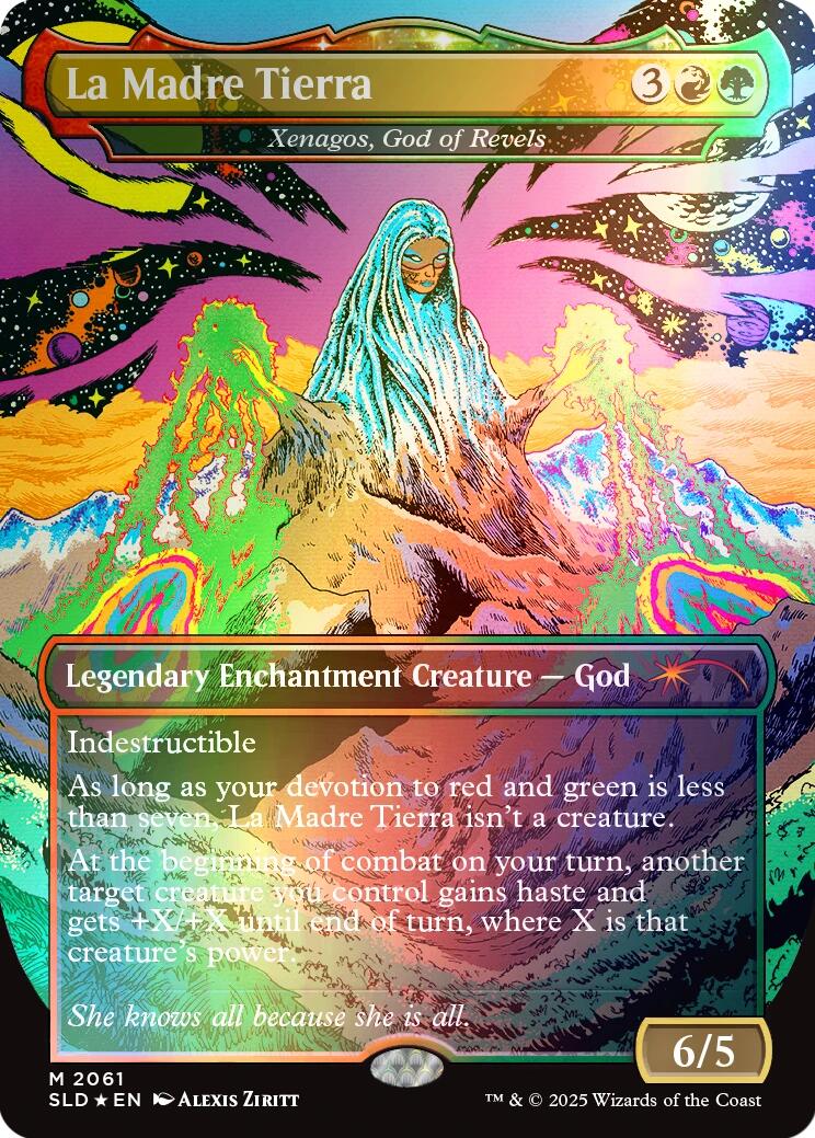 La Madre Tierra - Xenagos, God of Revels (Rainbow Foil) [Secret Lair Drop Series] - Magic: The Gathering - Card Brawlers | Quebec | Canada |