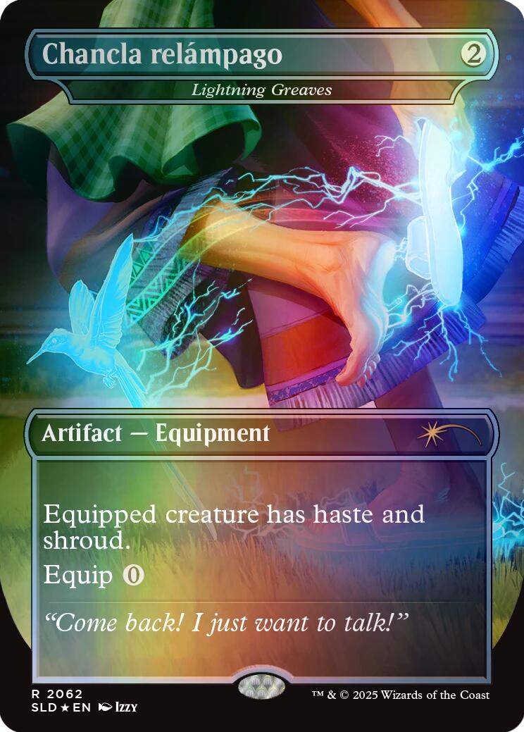Chancla relampago - Lightning Greaves (Rainbow Foil) [Secret Lair Drop Series] - Magic: The Gathering - Card Brawlers | Quebec | Canada |