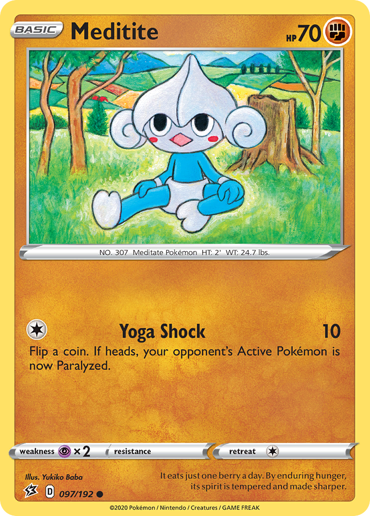Meditite (097/192) [Sword & Shield: Rebel Clash] - Pokémon - Card Brawlers | Quebec | Canada |