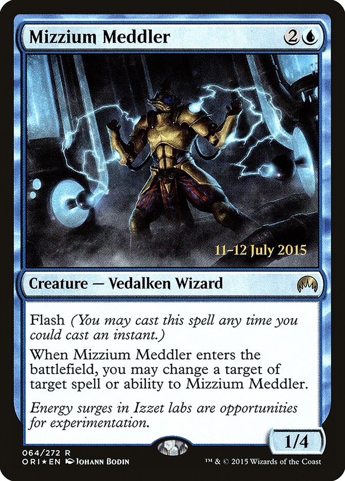 Mizzium Meddler [Magic Origins Prerelease Promos] - Magic: The Gathering - Card Brawlers | Quebec | Canada |