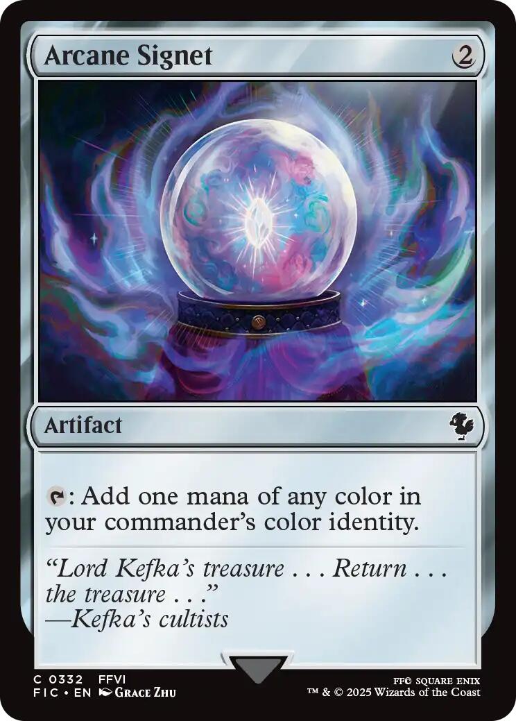 Arcane Signet (0332) (Surge Foil) [FINAL FANTASY Commander] - Magic: The Gathering - Card Brawlers | Quebec | Canada |