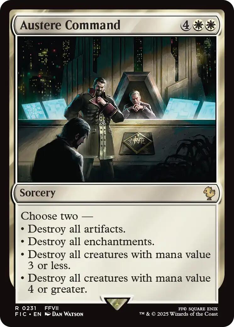 Austere Command (Surge Foil) [FINAL FANTASY Commander] - Magic: The Gathering - Card Brawlers | Quebec | Canada |
