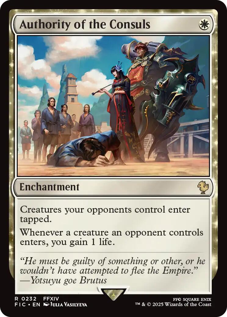Authority of the Consuls (Surge Foil) [FINAL FANTASY Commander] - Magic: The Gathering - Card Brawlers | Quebec | Canada |
