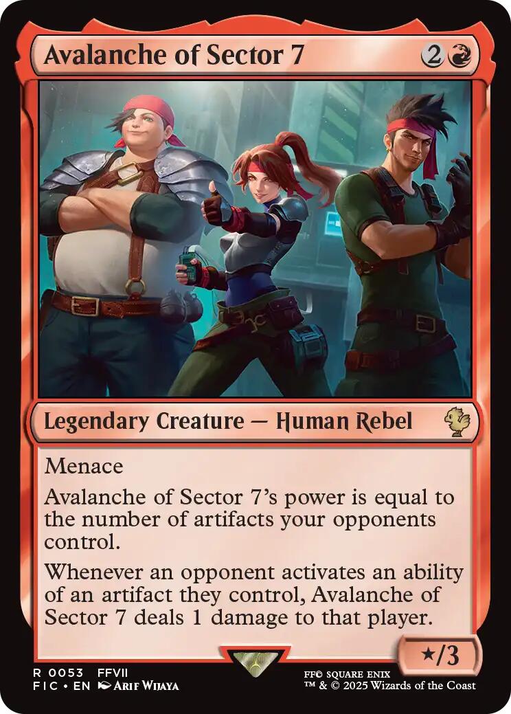 Avalanche of Sector 7 (Surge Foil) [FINAL FANTASY Commander] - Magic: The Gathering - Card Brawlers | Quebec | Canada |