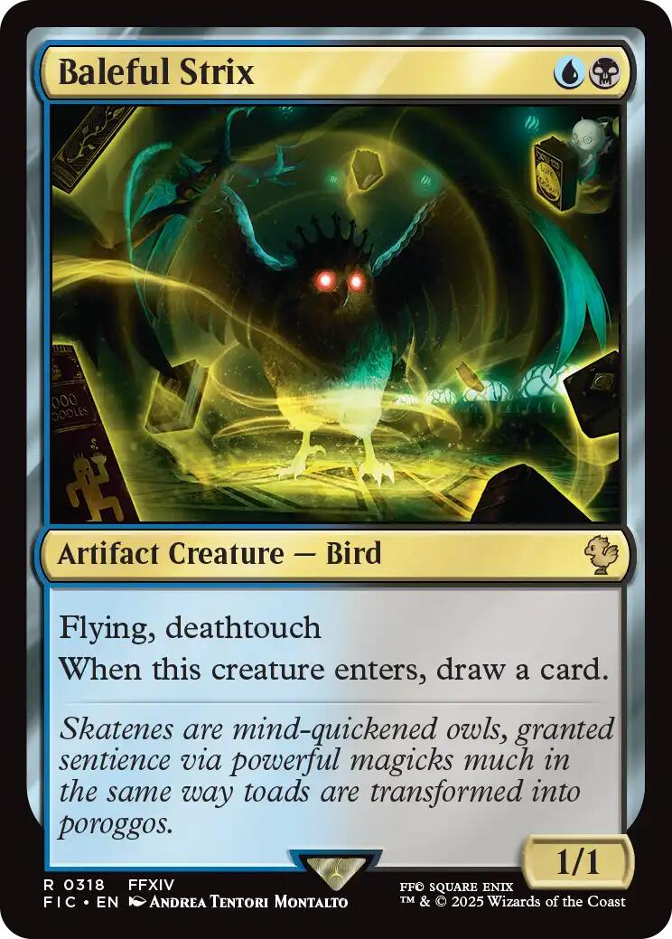 Baleful Strix (Surge Foil) [FINAL FANTASY Commander] - Magic: The Gathering - Card Brawlers | Quebec | Canada |