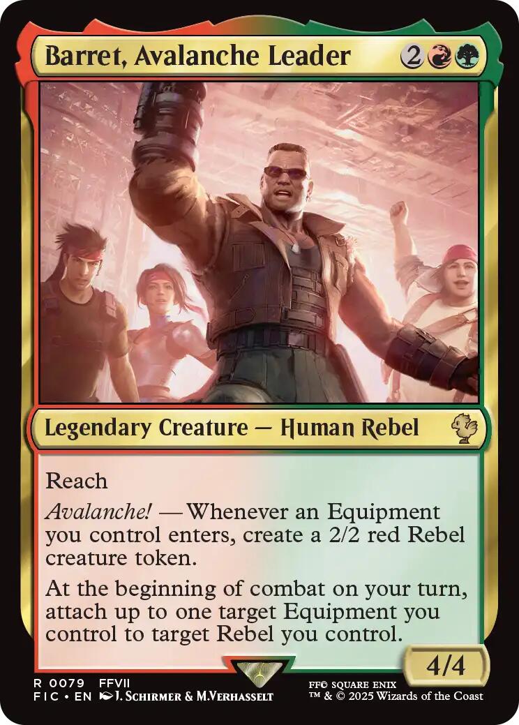 Barret, Avalanche Leader (Surge Foil) [FINAL FANTASY Commander] - Magic: The Gathering - Card Brawlers | Quebec | Canada |