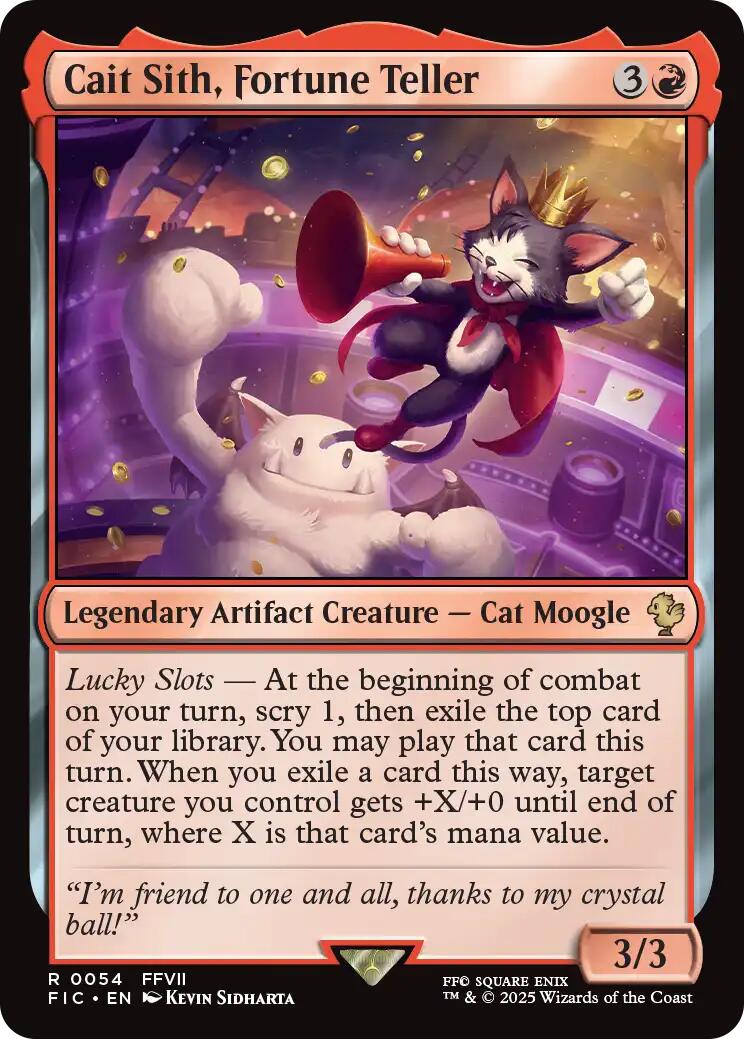 Cait Sith, Fortune Teller (Surge Foil) [FINAL FANTASY Commander] - Magic: The Gathering - Card Brawlers | Quebec | Canada |