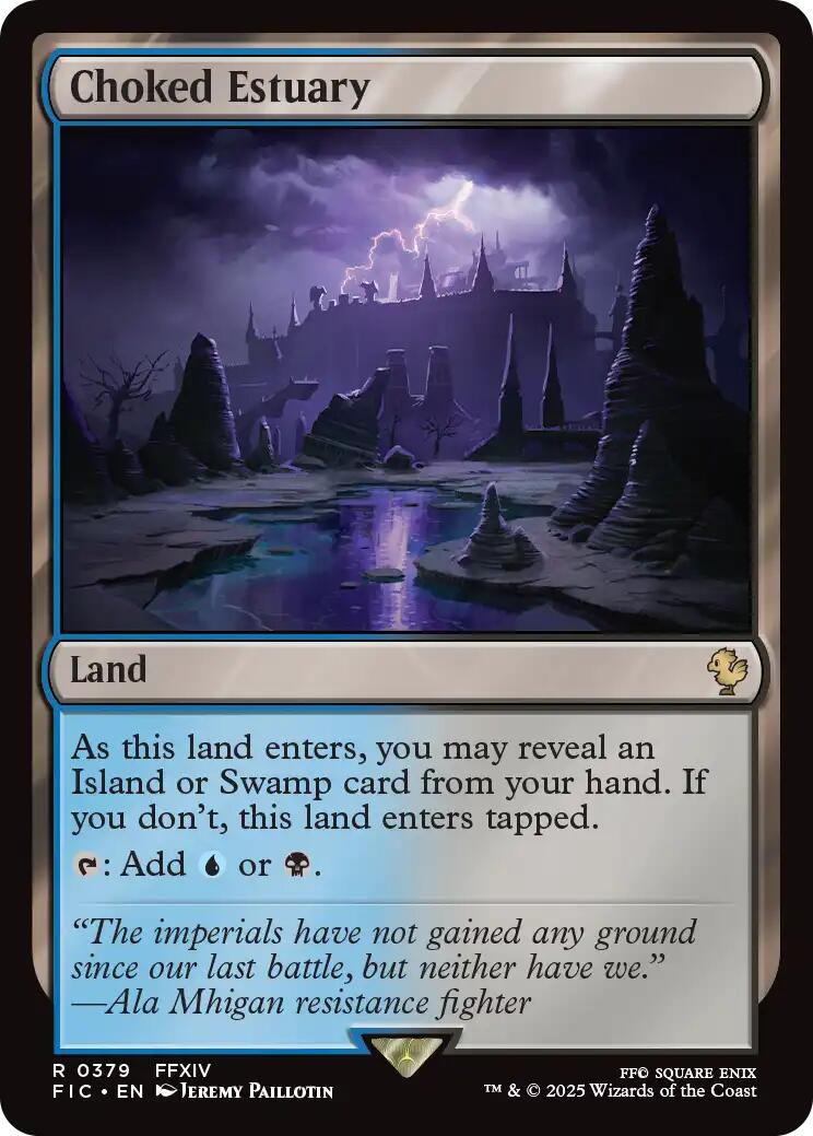 Choked Estuary (Surge Foil) [FINAL FANTASY Commander] - Magic: The Gathering - Card Brawlers | Quebec | Canada |