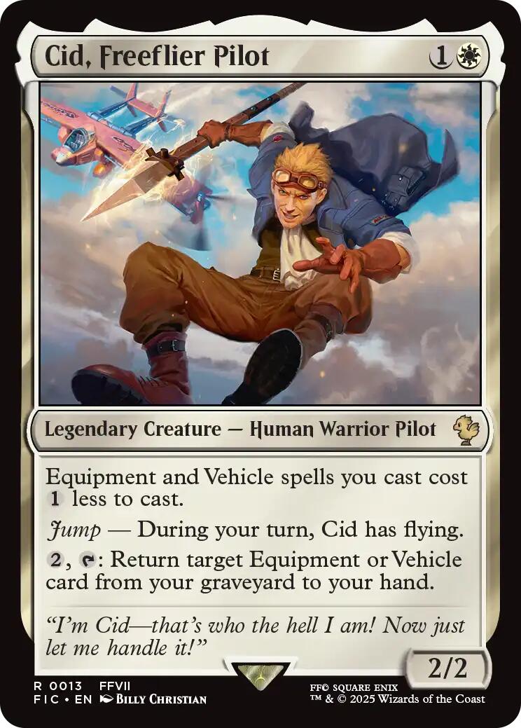Cid, Freeflier Pilot (Surge Foil) [FINAL FANTASY Commander] - Magic: The Gathering - Card Brawlers | Quebec | Canada |