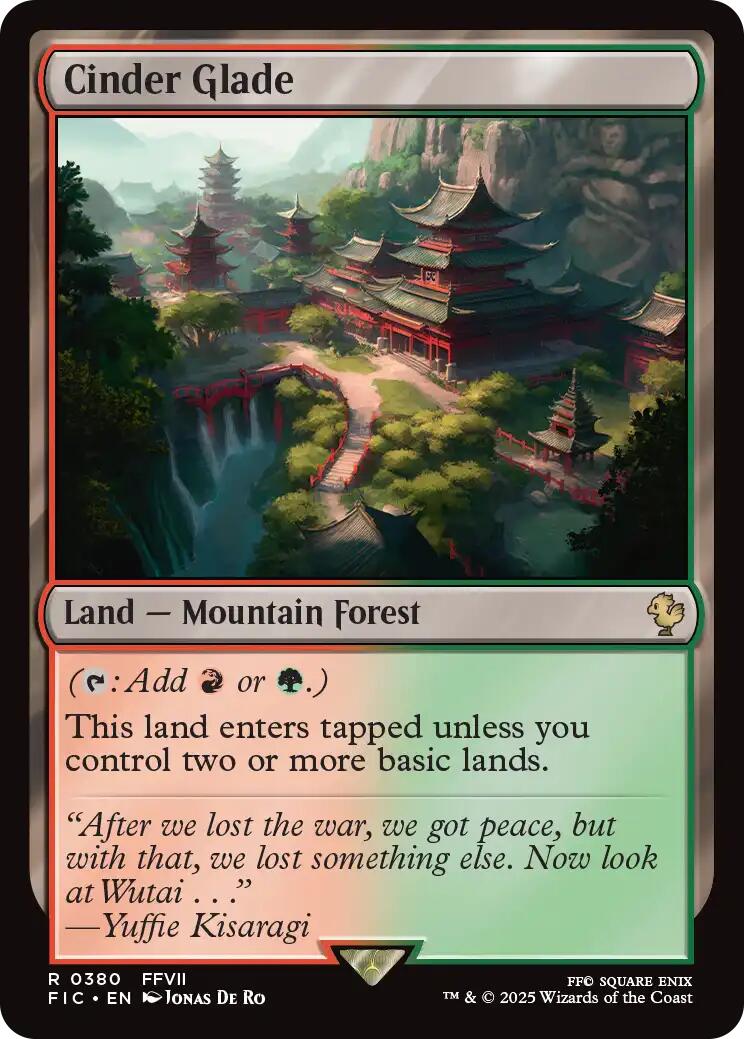 Cinder Glade (Surge Foil) [FINAL FANTASY Commander] - Magic: The Gathering - Card Brawlers | Quebec | Canada |