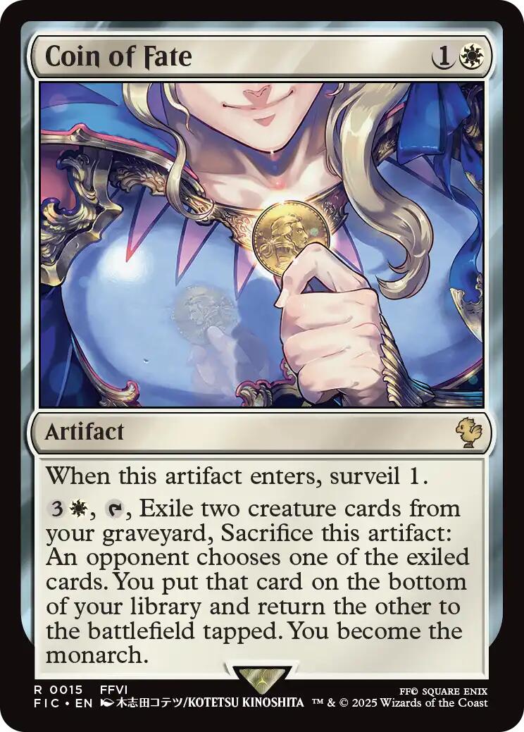 Coin of Fate (Surge Foil) [FINAL FANTASY Commander] - Magic: The Gathering - Card Brawlers | Quebec | Canada |