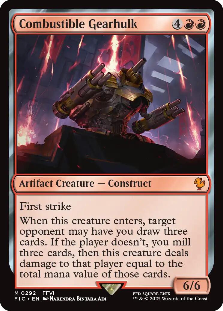 Combustible Gearhulk (Surge Foil) [FINAL FANTASY Commander] - Magic: The Gathering - Card Brawlers | Quebec | Canada |