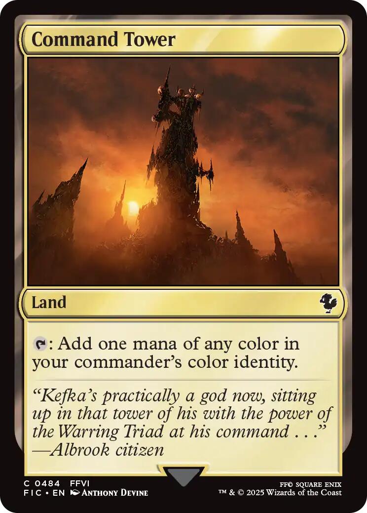 Command Tower (0484) (Surge Foil) [FINAL FANTASY Commander] - Magic: The Gathering - Card Brawlers | Quebec | Canada |