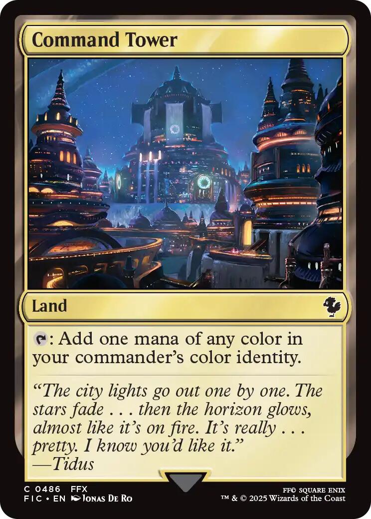 Command Tower (0486) (Surge Foil) [FINAL FANTASY Commander] - Magic: The Gathering - Card Brawlers | Quebec | Canada |