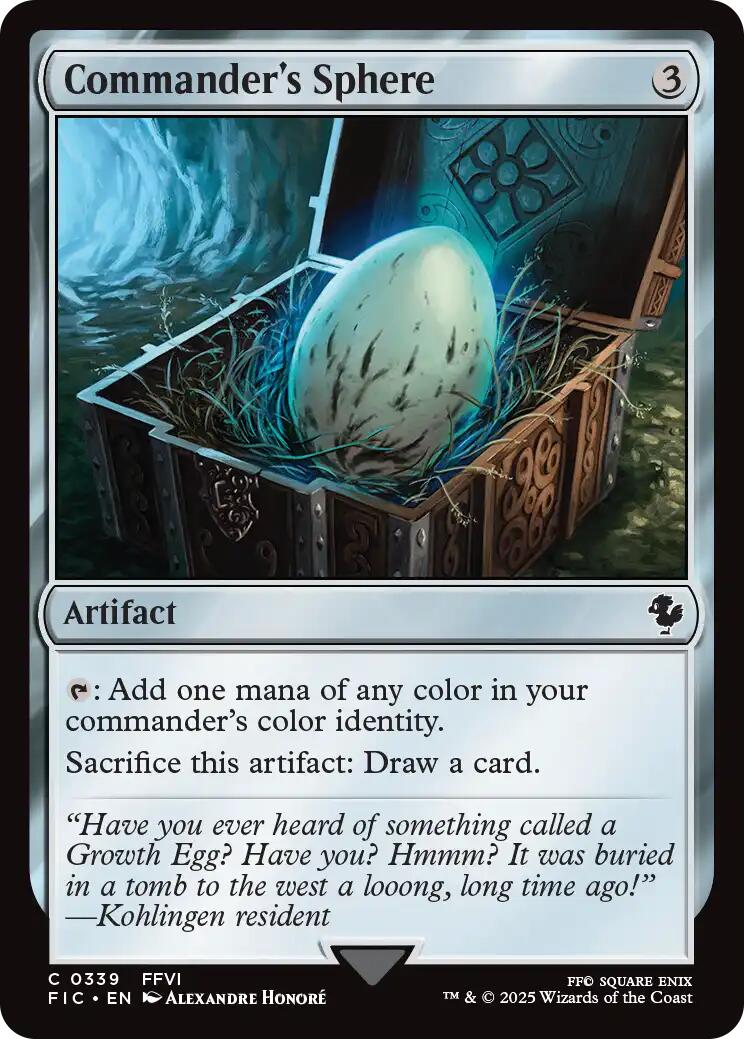 Commander's Sphere (Surge Foil) [FINAL FANTASY Commander] - Magic: The Gathering - Card Brawlers | Quebec | Canada |