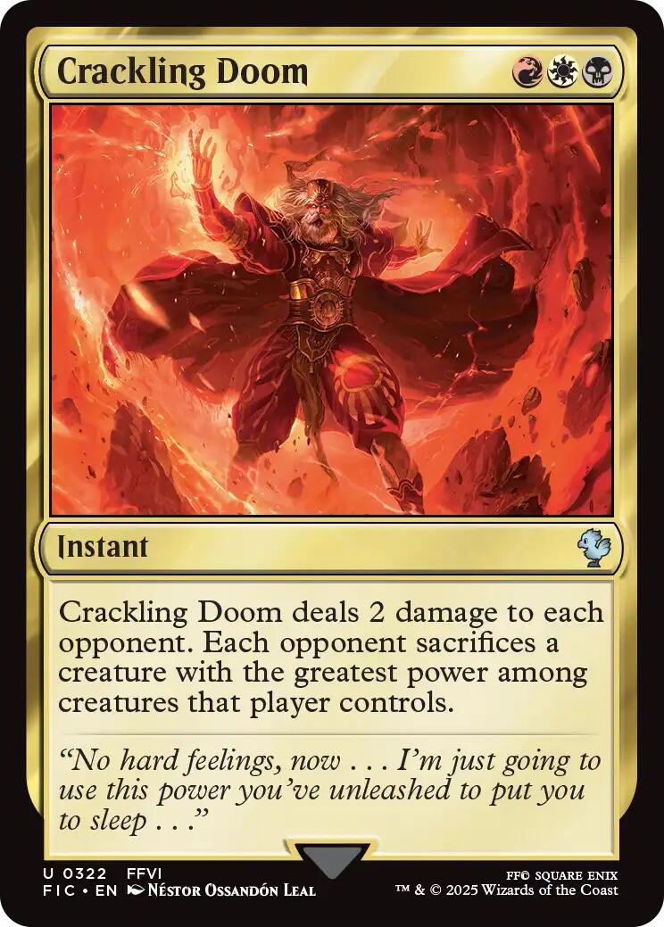 Crackling Doom (Surge Foil) [FINAL FANTASY Commander] - Magic: The Gathering - Card Brawlers | Quebec | Canada |