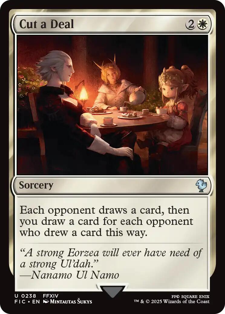 Cut a Deal (Surge Foil) [FINAL FANTASY Commander] - Magic: The Gathering - Card Brawlers | Quebec | Canada |