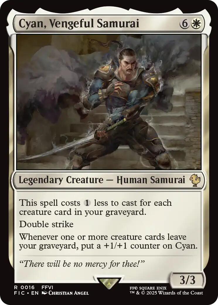 Cyan, Vengeful Samurai (Surge Foil) [FINAL FANTASY Commander] - Magic: The Gathering - Card Brawlers | Quebec | Canada |