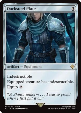 Darksteel Plate (Surge Foil) [FINAL FANTASY Commander] - Magic: The Gathering - Card Brawlers | Quebec | Canada |