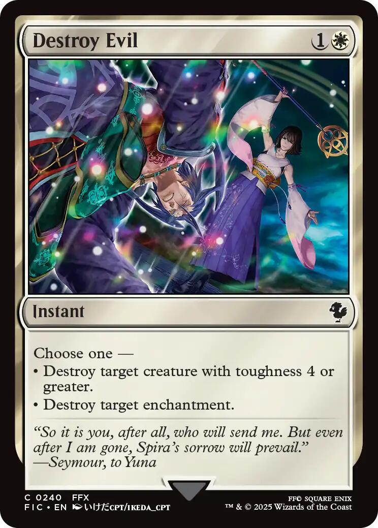 Destroy Evil (Surge Foil) [FINAL FANTASY Commander] - Magic: The Gathering - Card Brawlers | Quebec | Canada |