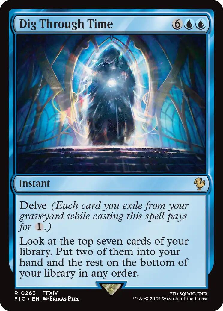 Dig Through Time (Surge Foil) [FINAL FANTASY Commander] - Magic: The Gathering - Card Brawlers | Quebec | Canada |