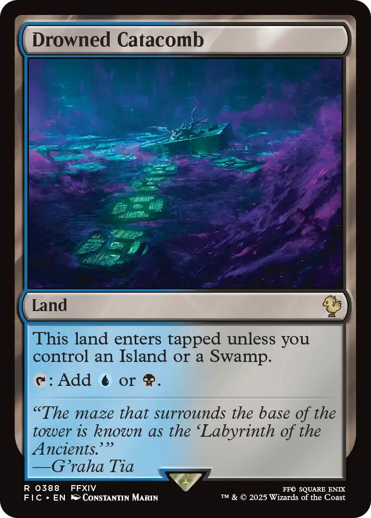 Drowned Catacomb (Surge Foil) [FINAL FANTASY Commander] - Magic: The Gathering - Card Brawlers | Quebec | Canada |