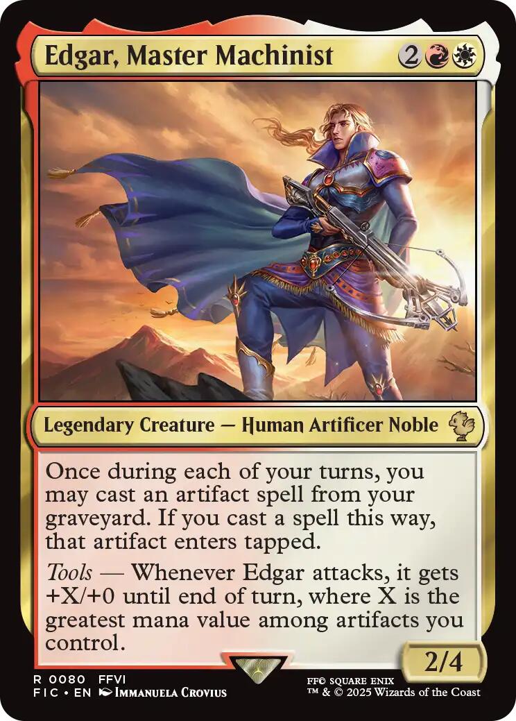 Edgar, Master Machinist (Surge Foil) [FINAL FANTASY Commander] - Magic: The Gathering - Card Brawlers | Quebec | Canada |