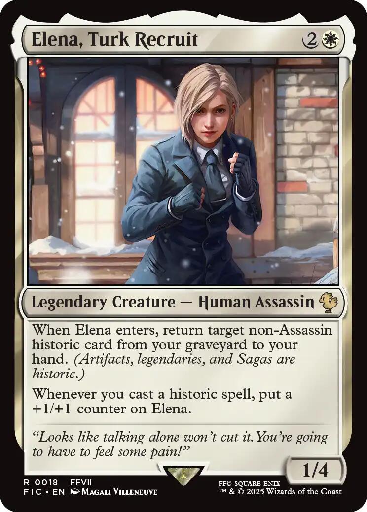 Elena, Turk Recruit (Surge Foil) [FINAL FANTASY Commander] - Magic: The Gathering - Card Brawlers | Quebec | Canada |