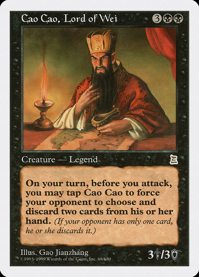 Cao Cao, Lord of Wei [Portal Three Kingdoms] - Magic: The Gathering - Card Brawlers | Quebec | Canada |