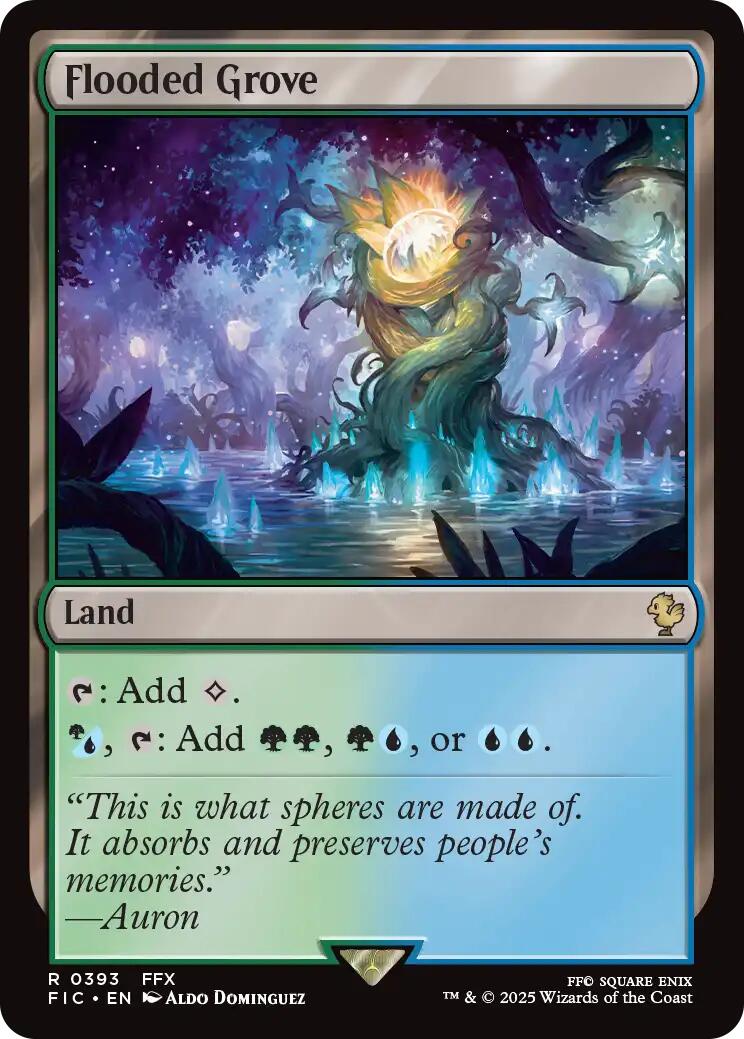 Flooded Grove (Surge Foil) [FINAL FANTASY Commander] - Magic: The Gathering - Card Brawlers | Quebec | Canada |