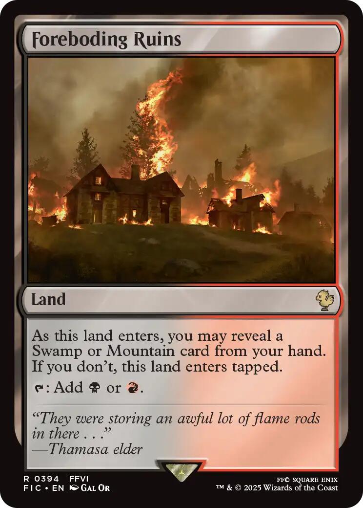 Foreboding Ruins (Surge Foil) [FINAL FANTASY Commander] - Magic: The Gathering - Card Brawlers | Quebec | Canada |