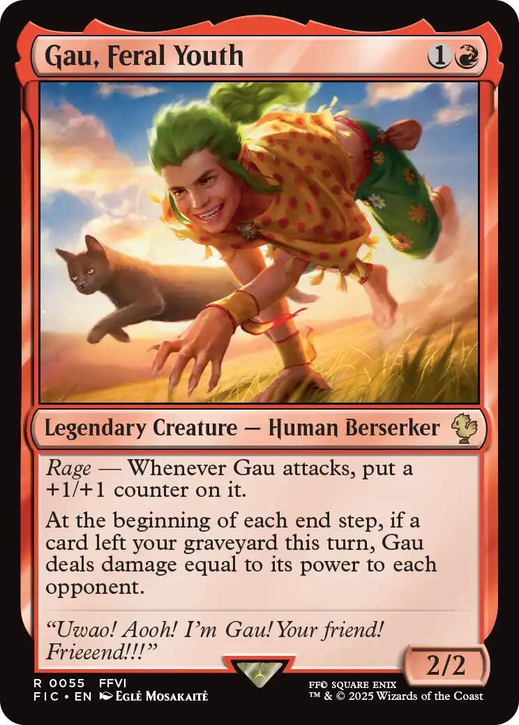 Gau, Feral Youth (Surge Foil) [FINAL FANTASY Commander] - Magic: The Gathering - Card Brawlers | Quebec | Canada |