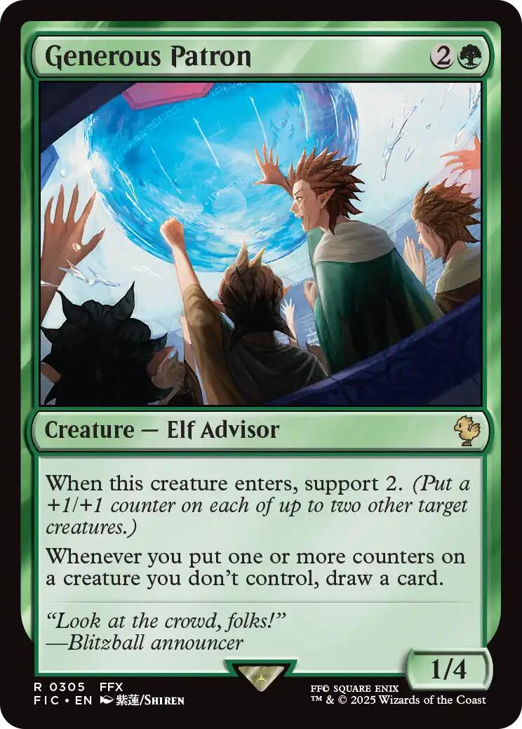 Generous Patron (Surge Foil) [FINAL FANTASY Commander] - Magic: The Gathering - Card Brawlers | Quebec | Canada |