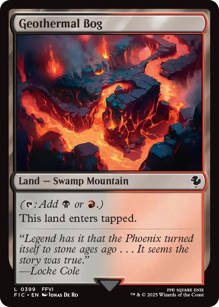 Geothermal Bog (Surge Foil) [FINAL FANTASY Commander] - Magic: The Gathering - Card Brawlers | Quebec | Canada |