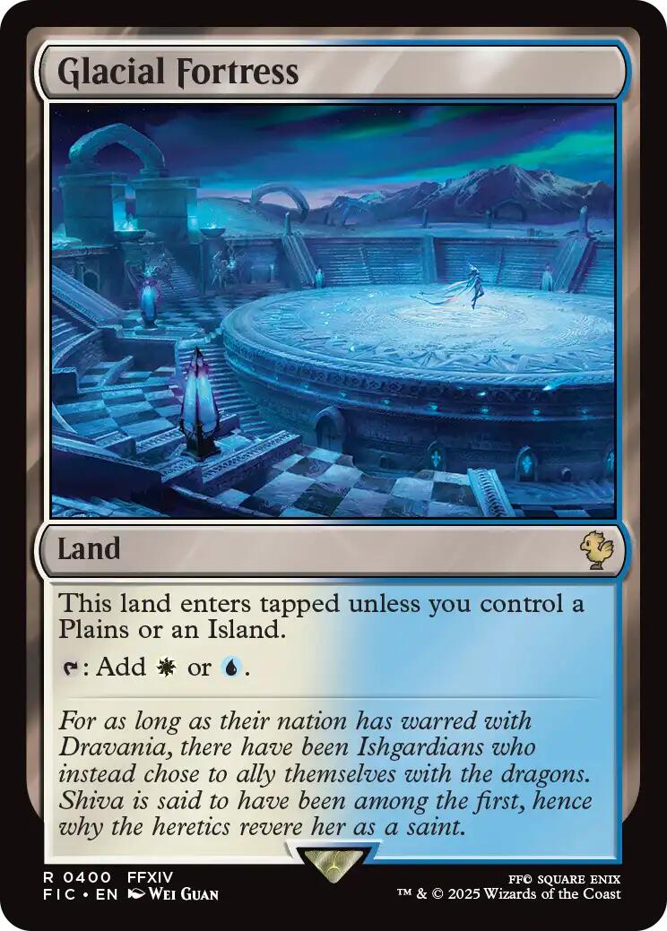 Glacial Fortress (Surge Foil) [FINAL FANTASY Commander] - Magic: The Gathering - Card Brawlers | Quebec | Canada |