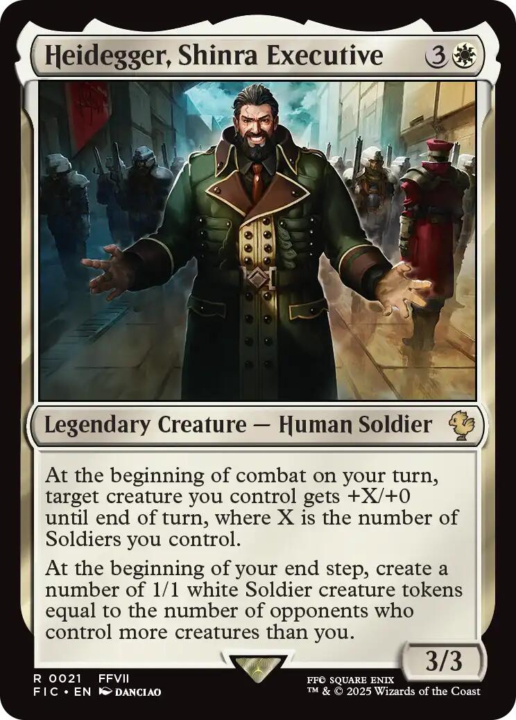Heidegger, Shinra Executive (Surge Foil) [FINAL FANTASY Commander] - Magic: The Gathering - Card Brawlers | Quebec | Canada |