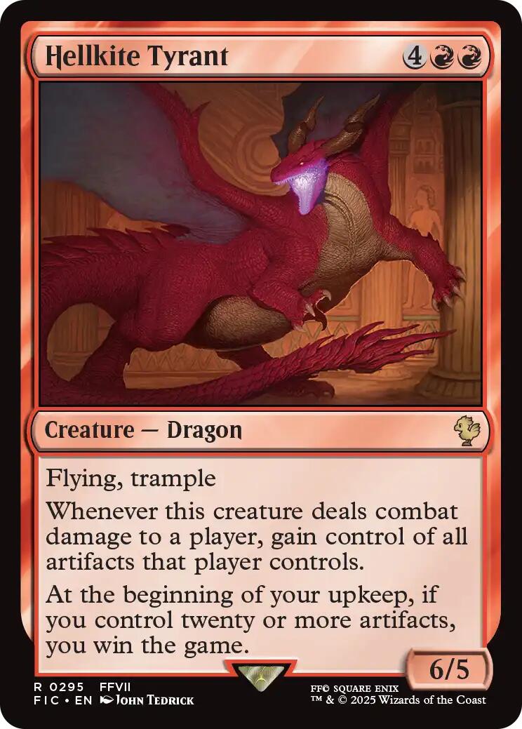 Hellkite Tyrant (Surge Foil) [FINAL FANTASY Commander] - Magic: The Gathering - Card Brawlers | Quebec | Canada |