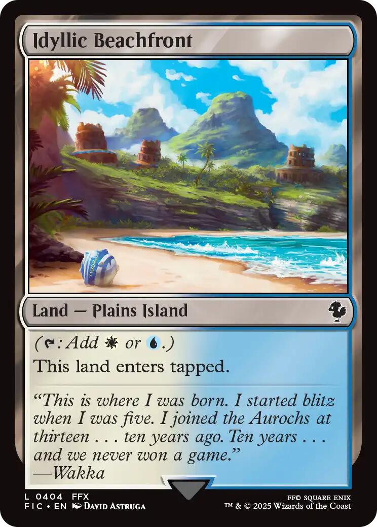 Idyllic Beachfront (Surge Foil) [FINAL FANTASY Commander] - Magic: The Gathering - Card Brawlers | Quebec | Canada |