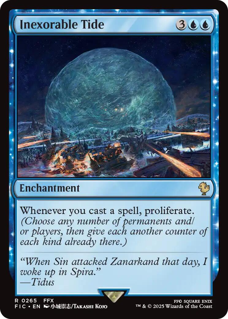 Inexorable Tide (Surge Foil) [FINAL FANTASY Commander] - Magic: The Gathering - Card Brawlers | Quebec | Canada |