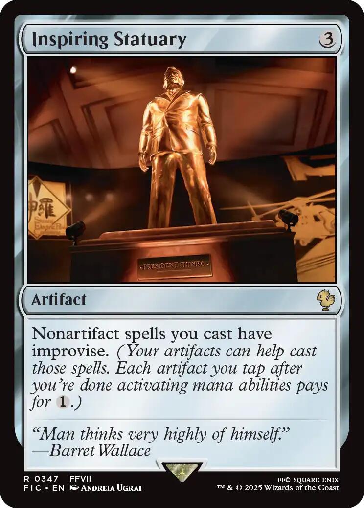 Inspiring Statuary (Surge Foil) [FINAL FANTASY Commander] - Magic: The Gathering - Card Brawlers | Quebec | Canada |