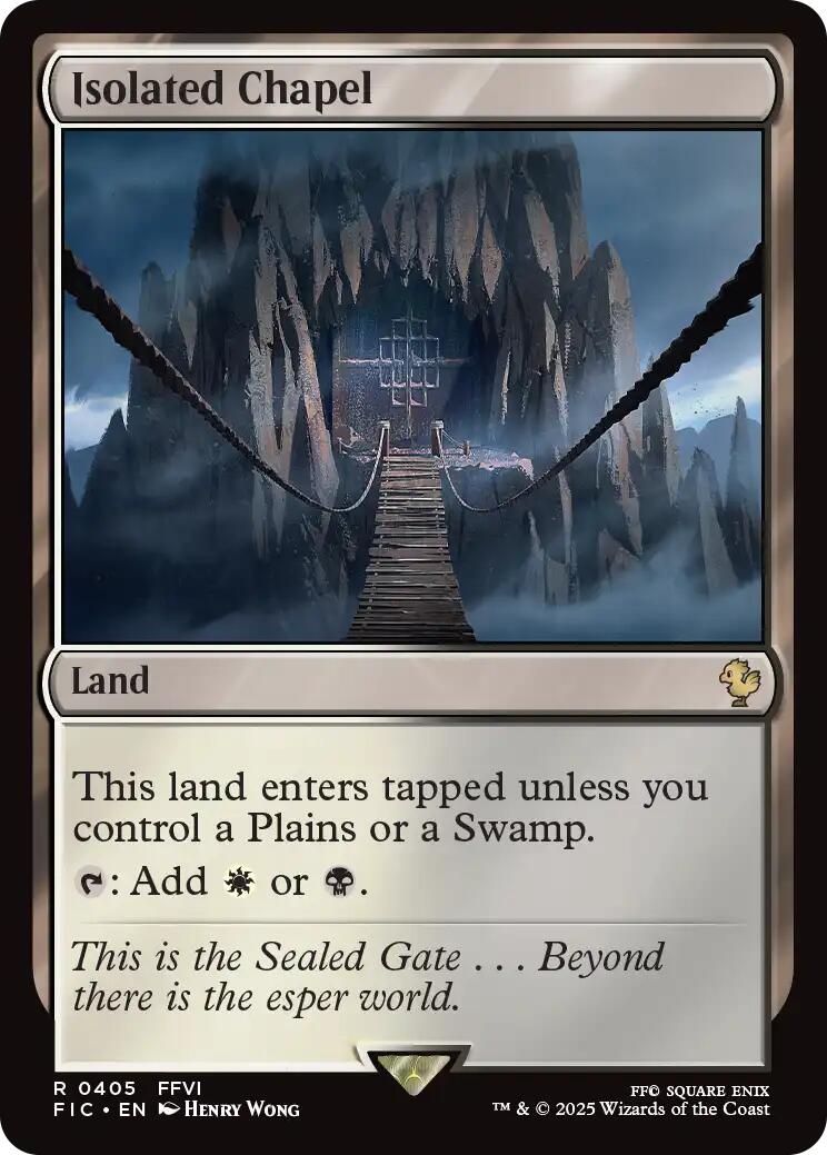 Isolated Chapel (Surge Foil) [FINAL FANTASY Commander] - Magic: The Gathering - Card Brawlers | Quebec | Canada |