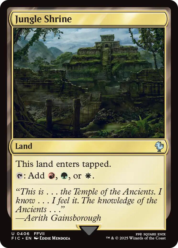 Jungle Shrine (Surge Foil) [FINAL FANTASY Commander] - Magic: The Gathering - Card Brawlers | Quebec | Canada |