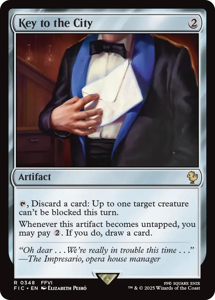 Key to the City (Surge Foil) [FINAL FANTASY Commander] - Magic: The Gathering - Card Brawlers | Quebec | Canada |