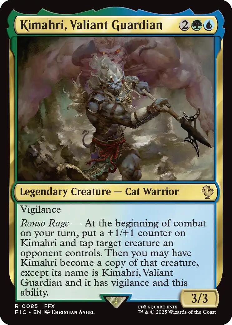 Kimahri, Valiant Guardian (Surge Foil) [FINAL FANTASY Commander] - Magic: The Gathering - Card Brawlers | Quebec | Canada |