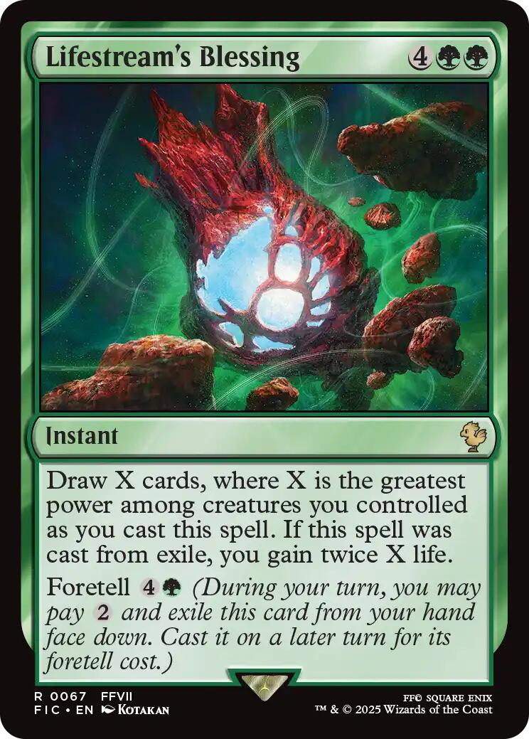 Lifestream's Blessing (Surge Foil) [FINAL FANTASY Commander] - Magic: The Gathering - Card Brawlers | Quebec | Canada |