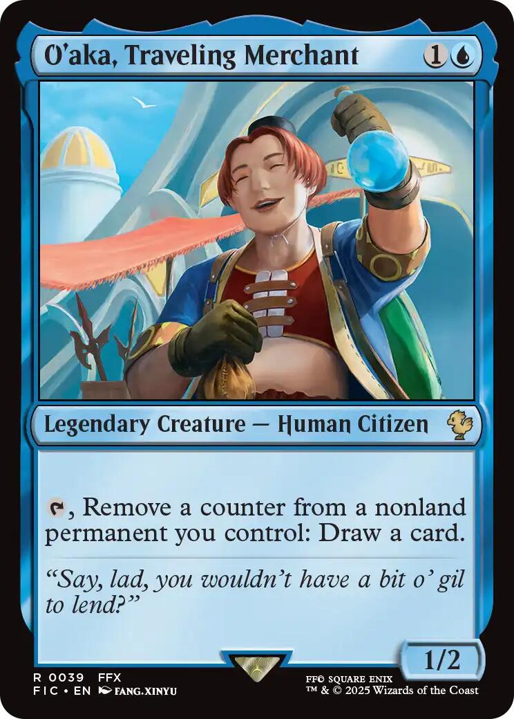 O'aka, Traveling Merchant (Surge Foil) [FINAL FANTASY Commander] - Magic: The Gathering - Card Brawlers | Quebec | Canada |