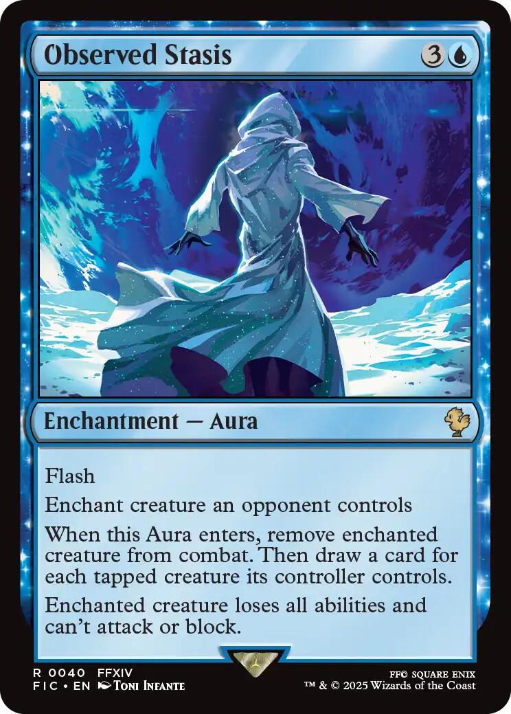 Observed Stasis (Surge Foil) [FINAL FANTASY Commander] - Magic: The Gathering - Card Brawlers | Quebec | Canada |